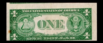 ((Misalignment Error)) $1 1935-E Silver Certificate Free Shipping #67 - Image 1 of 2