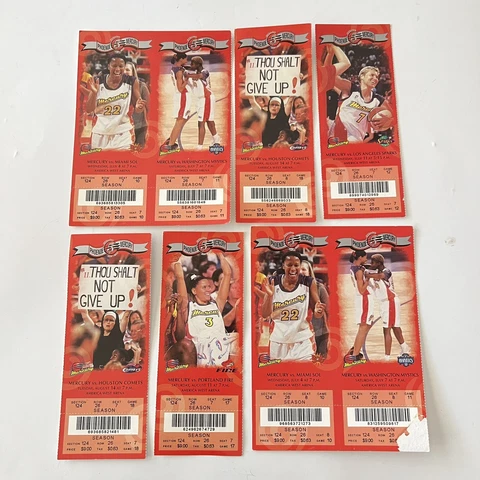 Phoenix Mercury WNBA Season tickets 2001 5th Year Celebration Cover
