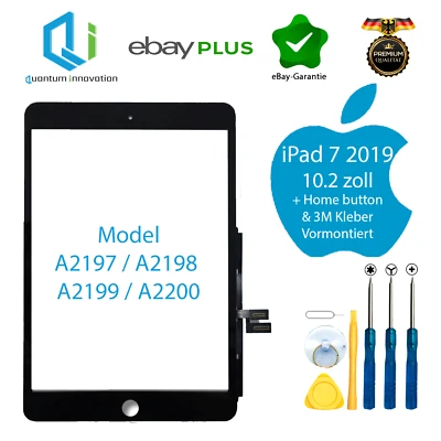 iPad 7 2019 digitalizzatore display vetro touch screen 10,2 pollici A2197 A2198 A2199 A2200