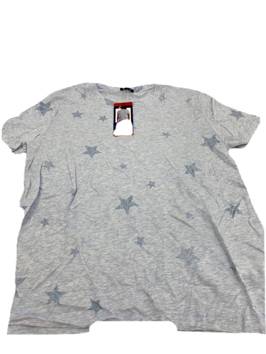 Splendid Ladies Short Sleeve Cotton Modal Crew Neck Top Blue Star Size M