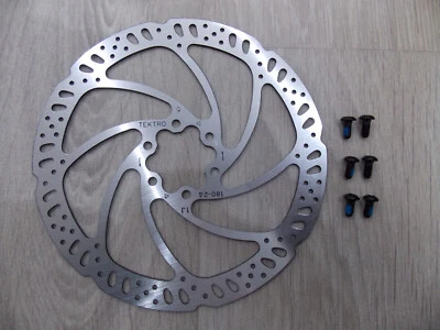 Tektro TR180-24 Disco Rotor 6 Agujeros Nuevo 164 Gramos 180mm 7" - Imagen 1 de 3