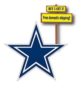 Dallas Cowboys Decal/Sticker 3" x 3" NFL Football Bumper P612 - Picture 1 of 1