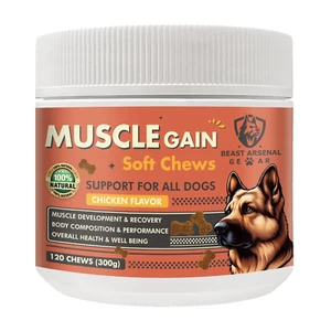 Dog Protein Muscle Gain Supplement Soft Chews Health - Picture 1 of 7