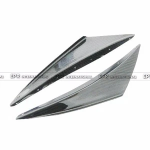 For Mitsubishi EVO 6 Carbon Front Bumper Canards Splitter Fins Kit Refit (2 Pcs) - Imagen 1 de 2