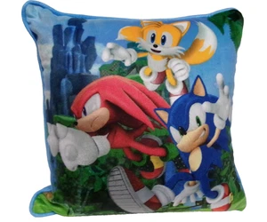 SONIC THE HEDGEHOG Tails & Knuckles Sega Throw Pillow 13 x 5 x 13 - Picture 1 of 11