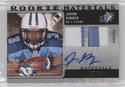 2009 SPx Rookie Materials Patch Auto /50 Javon Ringer #RM-JR RPA Patch Auto RC - Image 1 of 2