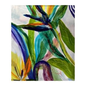 Betsy Drake Teal Paradise II Throw - Picture 1 of 1