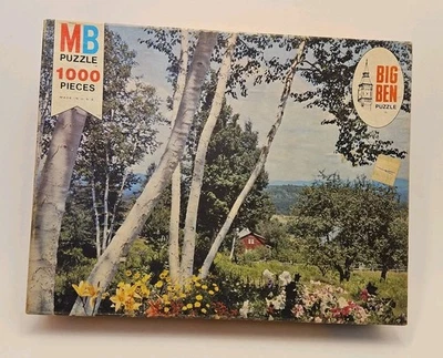 Винтажная головоломка Milton Bradley 1000 шт. Big Ben No4962 Quiet Sentinels 1975 - Изображение 1 из 4