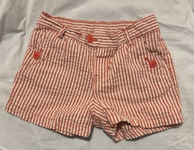 Pantalones cortos Carter's a rayas rojas y blancas talla 6 Foto 1 de 4