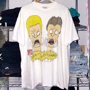 Vintage 90s 1993 Beavis & Butthead Stanley Desantis Classic MTV Show Cartoon Tee - Bild 1 von 5