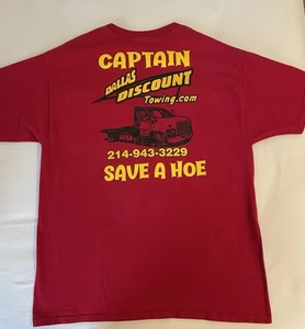Red Captain Save a Hoe towing Tee short (size Men’s L) - Picture 1 of 3