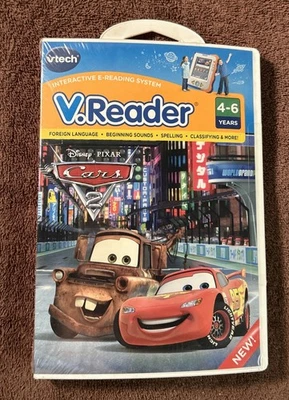 VTECH V.READER DISNEY PIXAR CARS 2 AGE 4-6 NEW & SEALED E-READING - Image 1 of 4
