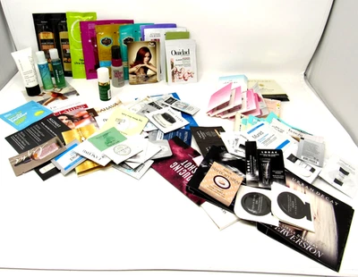 Huge Sample Lot Hair Skin Care Makeup 91 pieces total NEW Urban Decay Stila + - Image 1 of 4