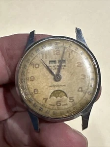Pierce  Triple Calendar Moon Phase 33 Mm CAL 103 ---(for parts repair) - Picture 1 of 9