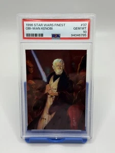 1996 STAR WARS FINEST #37 OBI-WAN KENOBI PSA 10 GEM MT - Picture 1 of 2