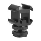 Triple Hot Shoe Base Mount Adapter Extend Halter Für Mic Monitor LED Video L TOS
