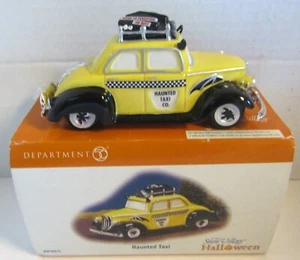 Department Dept 56 Halloween HAUNTED TAXI Car Spooky Decor RETIRED - Picture 1 of 1