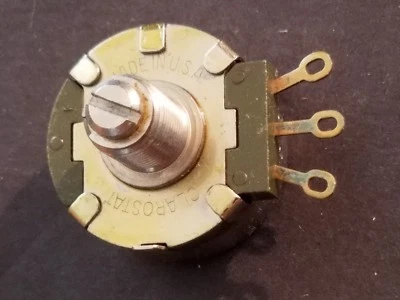 NEW CLAROSTAT 2.5K 2Watt Linear Taper Potentiometer ¼" X 0.35" L shaft KS13790l1 - Image 1 of 4
