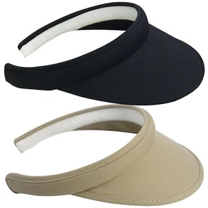2 Pack Sun Visor Hats Women Men Clip On Backless Visors Hat Outdoor Sports Go... - Picture 1 of 5