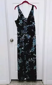 Covington Women's Purple Floral Sleeveless Maxi Dress Size XL - Picture 1 of 13