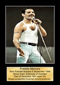 FREDDIE MERCURY Sport Signed Photo Reproduction Poster Print Wall Art A3,A4,A5 - Picture 1 of 1