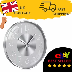 Wall Clock 30cm Silent Non Ticking Clock Modern Wall Clock TOKTEKK - Picture 1 of 6