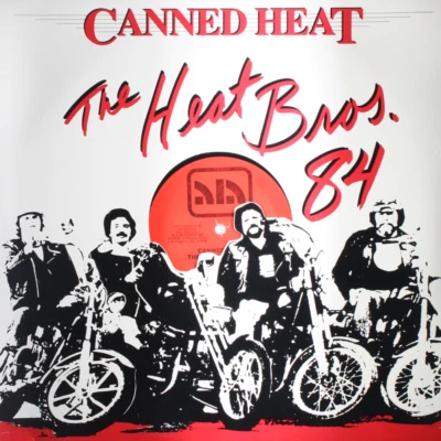 CANNED HEAT Heat Bros. 84 NEW 1984 EP Blues Rock Vinyl Record Die Cut Jacket - Image 1 of 2