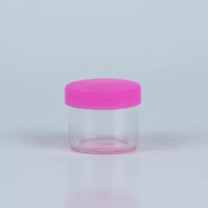 6ml Jar - Glass Jar W/ Silicone Lid - Bulk 1000 Pack - Pink - Picture 1 of 1