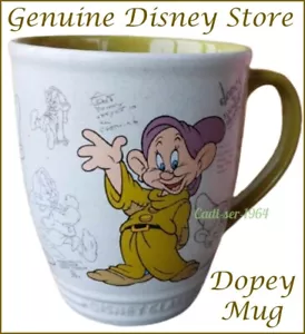 Disney Store Sketch Animators Dopey Large Disney Classic Mug UNUSED - Picture 1 of 24