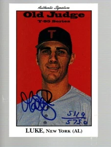 1995 Signature Rookies Old Judge Signatures #23 Matt Luke 5119/5750 - Imagen 1 de 1