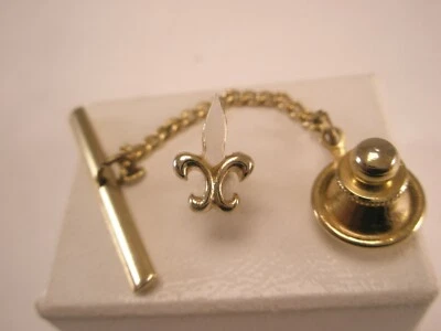 Flor de Lis BSA Madreperla Santos Logo Vintage Solapa Pin Tie Tack t50 Foto 1 de 4