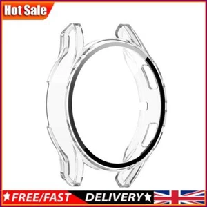 PC Case with Tempered Glass for Samsung Galaxy Watch FE/4 40mm (Clear White) - Zdjęcie 1 z 10