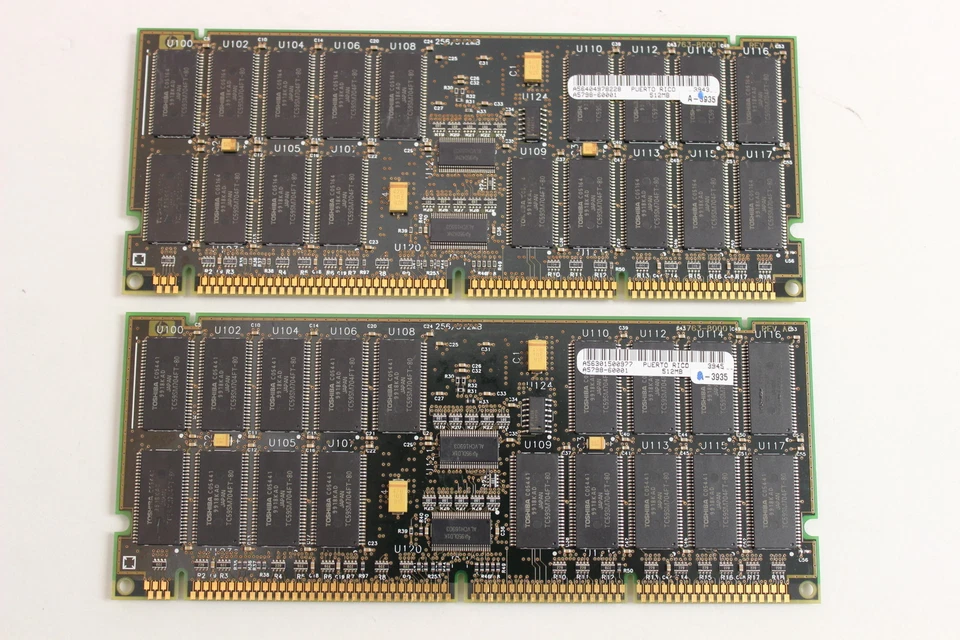 HP A5798A 1024MB ECC DIMM MEMORY KIT QTY 2 512MB DIMM A5789-60001 WITH WARRANTY - Image 1 of 3