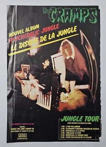 THE CRAMPS "Psychedelic Jungle" FRENCH ORIGINAL ADVERT Best Magazine 1981 - Imagen 1 de 7