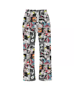 Unique Comic Strip Book Skulls Classic Vintage Retro Pyjama Bottoms Loungewear - Picture 1 of 3