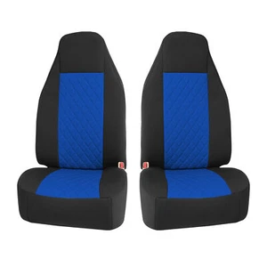 Deluxe NeoSupreme High Back Seat Cushions For Car Truck SUV Van - Front Seats - Picture 1 of 10
