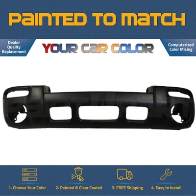 FOR 2002-2004 Jeep Liberty Limited/Sport Front Bumper PREMIUM Painted to Match - Image 1 of 3