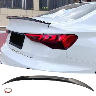 Fit For AUDI A3 S3 RS3 8Y Rear Spoiler Trunk Sport Wing Glossy Black 2022-2025 - Image 1 of 4