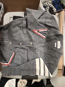 Thomas brown New York Gray cardian sweater - Picture 1 of 5