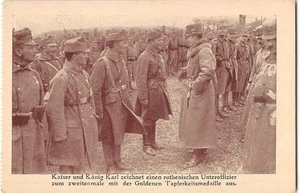 Kaiser Konig Karl Ruthenian Austria King Charles Bravery Medal 1910s WWI Rare PC - Picture 1 of 2