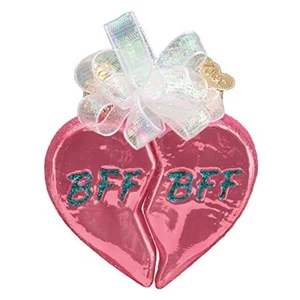 Old World Christmas BFF Hearts Glass Tree Ornament with FREE Box - Picture 1 of 5