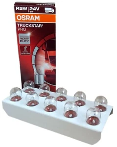 R5W OSRAM Truckstar Pro LKW BUS 24V 5W Heavy Duty BA15s 5627TSP 10er - Picture 1 of 4