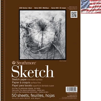 Versátil Almohadilla para Bocetos Serie 400 50 Hojas, Ideal para Dibujo, Carbón, Pastel Foto 1 de 3