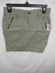 Old Navy Womens Skirt Stretch Cargo Pockets Surplus Army Green Bottoms Size 2 - Picture 1 of 11