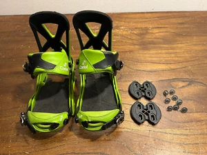 Green Burton Cartel EST GMP Snowboard Bindung Größe Medium M SCHÖN! - Bild 1 von 24