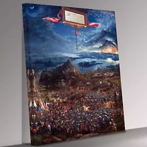 Albrecht Altdorfer Die Schlacht bei Alexander bei Issus Leinwandbild fertig zum Aufhängen - Bild 1 von 6