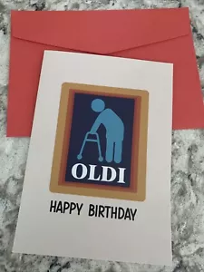 "Tarjeta de felicitación de cumpleaños muy divertida OLDI Best Wishes en blanco por dentro de 4,75"" X 6,75""" - Imagen 1 de 7