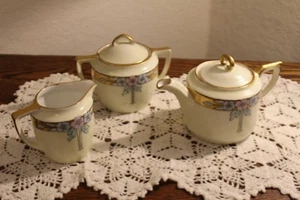 C. Tielsch (C.T) Altwasser Silesia Teapot, Creamer & Sugar Set (1918) - Picture 1 of 7