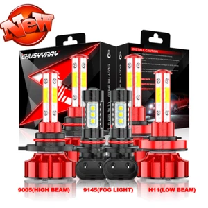 LED Headlight Fog Light Bulb For Dodge Ram 1500 2500 3500 4500 5500 2009-2018 6x - Picture 1 of 13