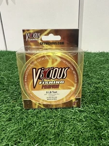 Vicious Panfish HI-VIS Yellow 8Lb Test Fishing Line 330 Yards - Picture 1 of 3